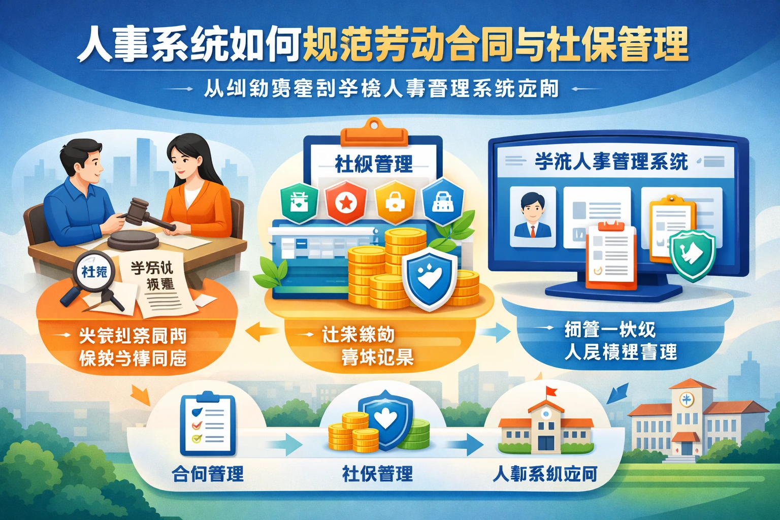 人事系统如何规范劳动合同与社保管理：从纠纷复盘到学校人事管理系统应用