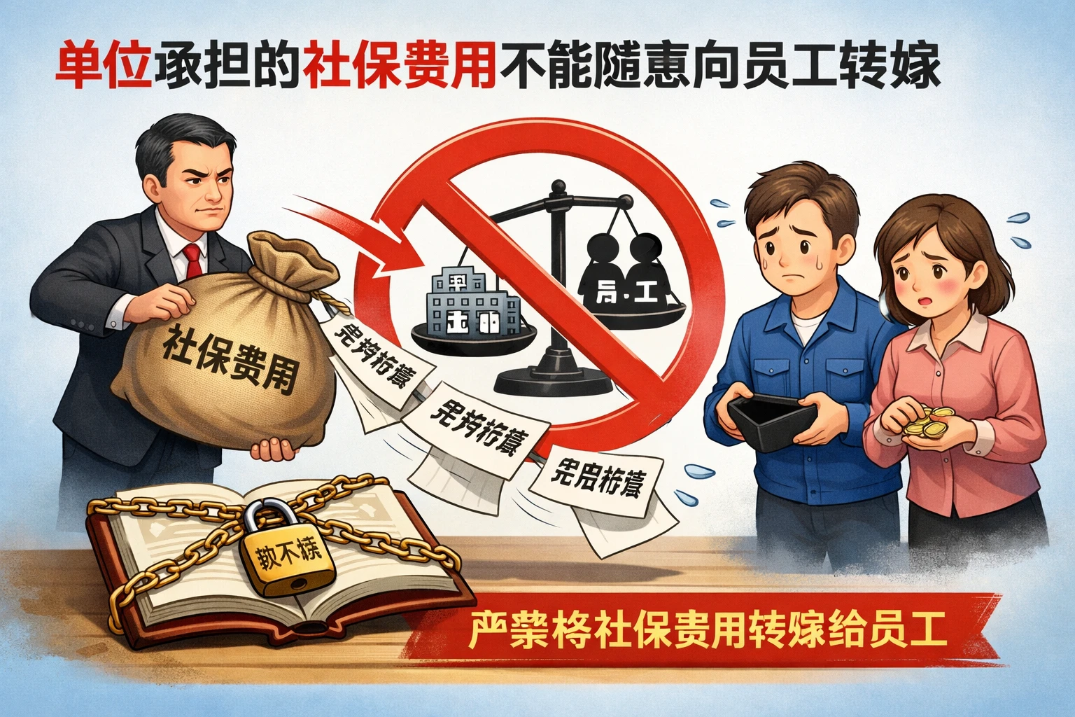 单位承担的社保费用不能随意向员工转嫁