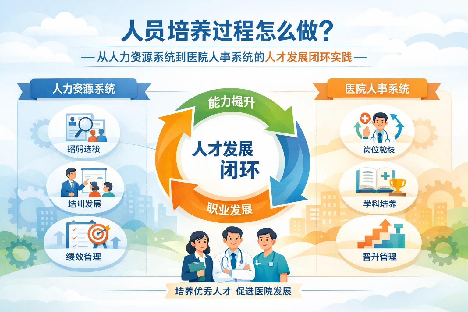人员培养过程怎么做？从人力资源系统到医院人事系统的人才发展闭环实践
