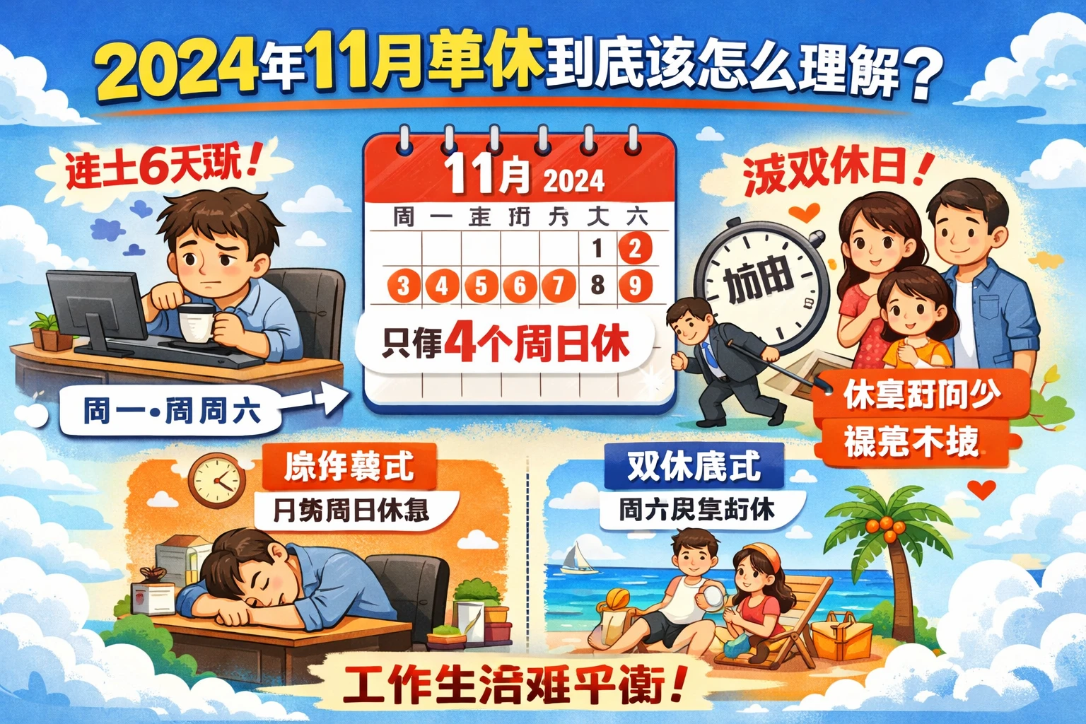 2024年11月单休到底该怎么理解