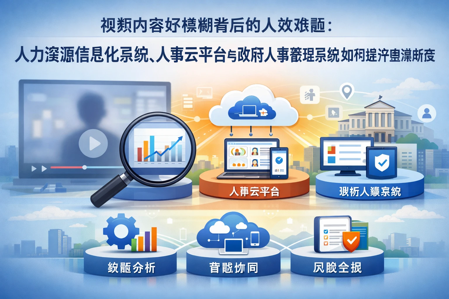 视频内容好模糊背后的人效难题：人力资源信息化系统、人事云平台与政府人事管理系统如何提升管理清晰度