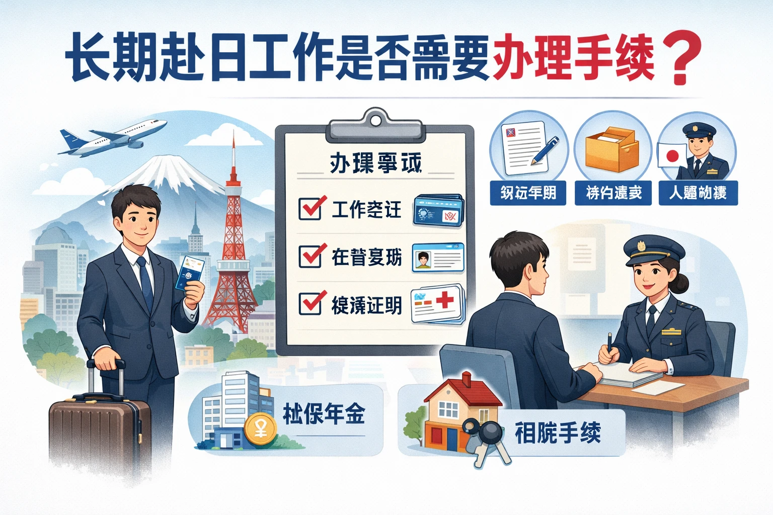 长期赴日工作是否需要办理手续