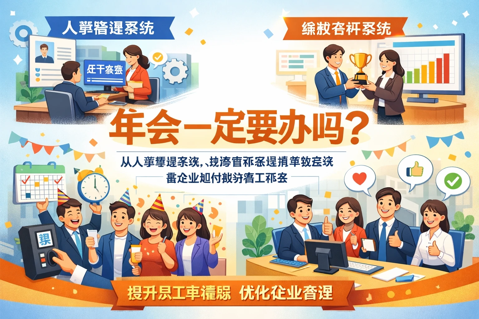 年会一定要办吗？从人事管理系统、绩效考评系统到考勤系统看企业如何做好员工体验