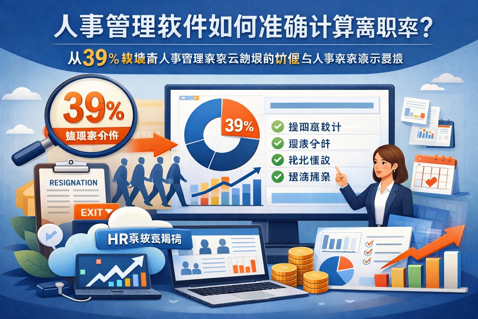 人事管理软件如何准确计算离职率?从39%数据看人事管理系统云端版的价值与人事系统演示要点