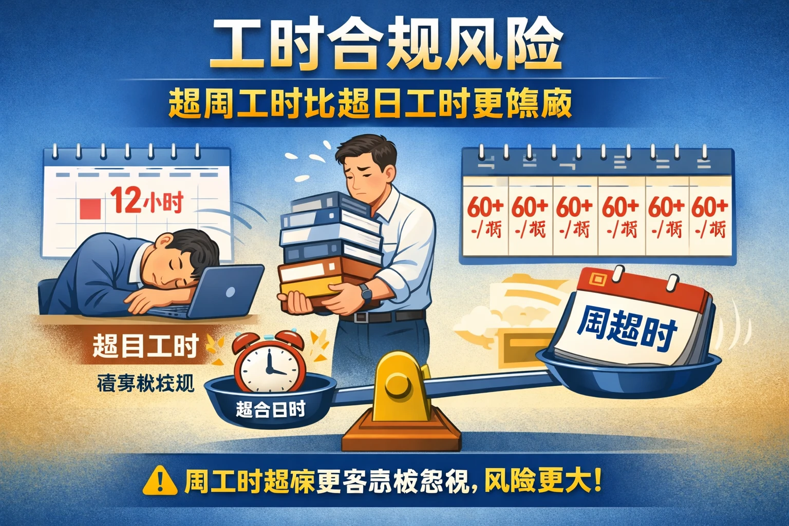 工时合规风险:超周工时比超日工时更隐蔽