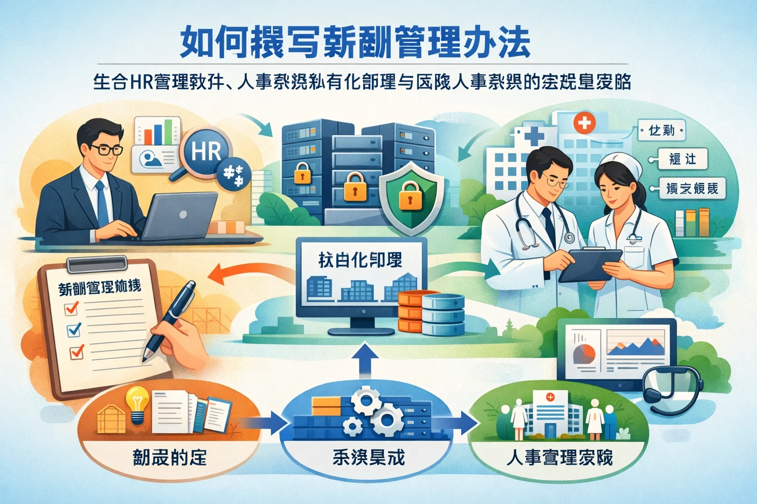 如何撰写薪酬管理办法：结合HR管理软件、人事系统私有化部署与医院人事系统的实践思路