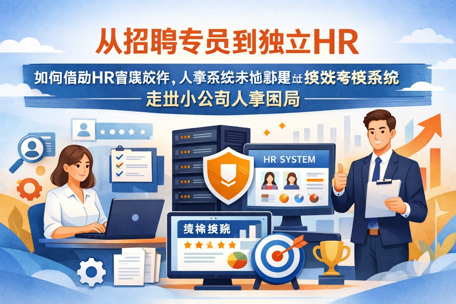 从招聘专员到独立HR，如何借助HR管理软件、人事系统本地部署与绩效考核系统走出小公司人事困局