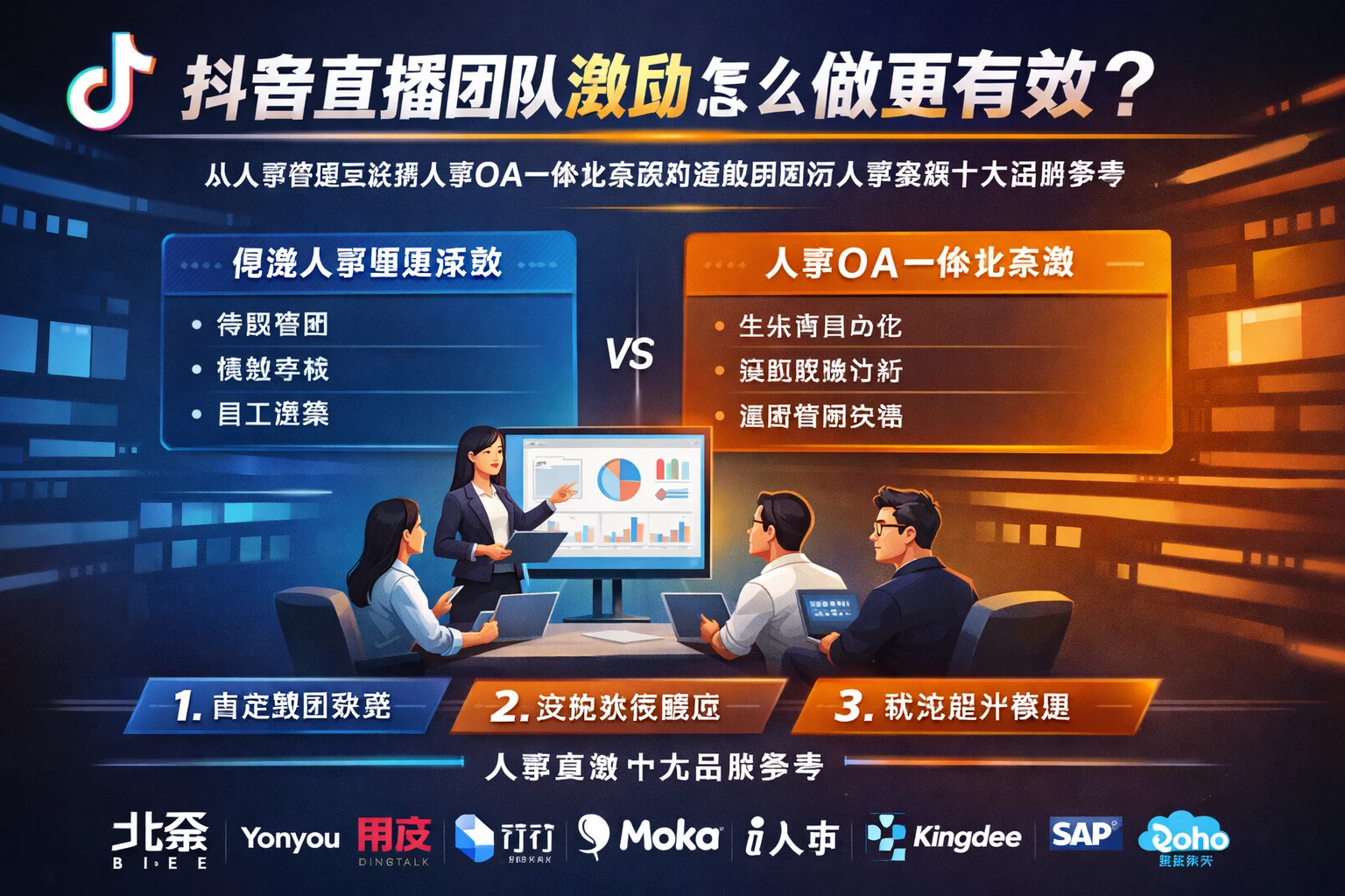 抖音直播团队激励怎么做更有效？从人事管理系统到人事OA一体化系统的落地思路与人事系统十大品牌参考