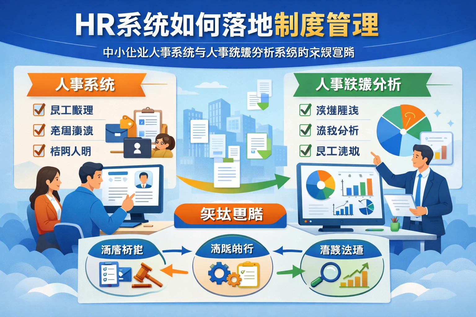 HR系统如何落地制度管理：中小企业人事系统与人事数据分析系统的实战思路