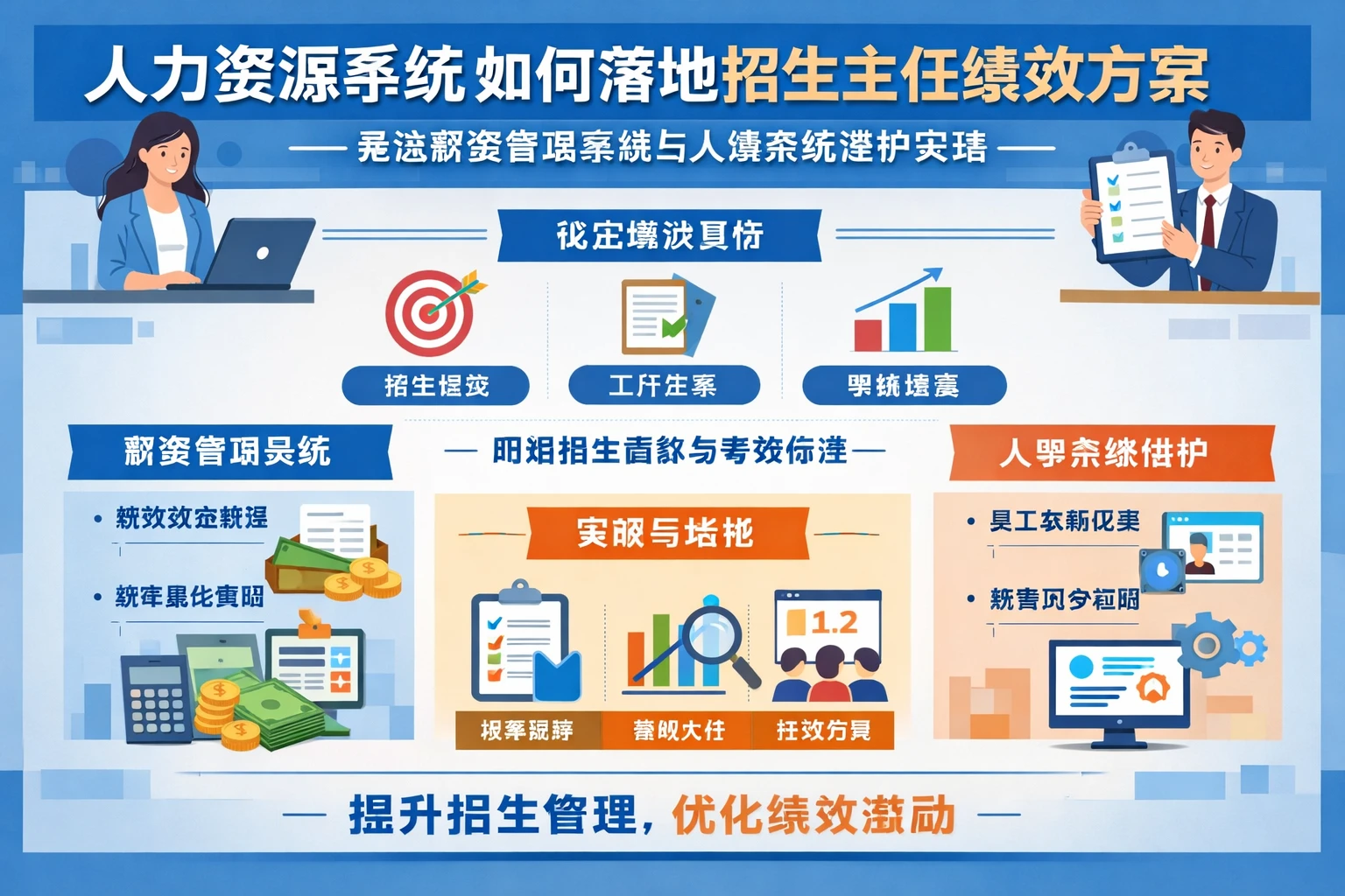 人力资源系统如何落地招生主任绩效方案:兼谈薪资管理系统与人事系统维护实践