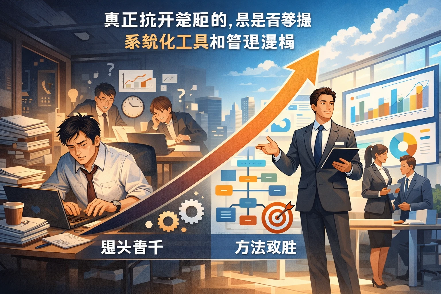 真正拉开差距的，是是否掌握系统化工具和管理逻辑