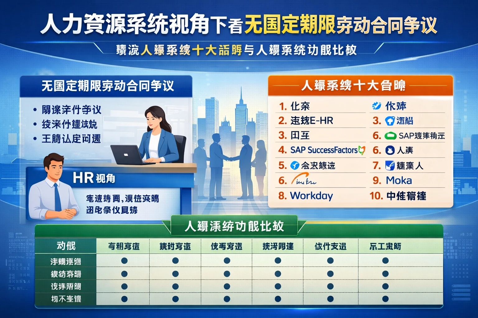 人力资源系统视角下看无固定期限劳动合同争议：兼谈人事系统十大品牌与人事系统功能比较