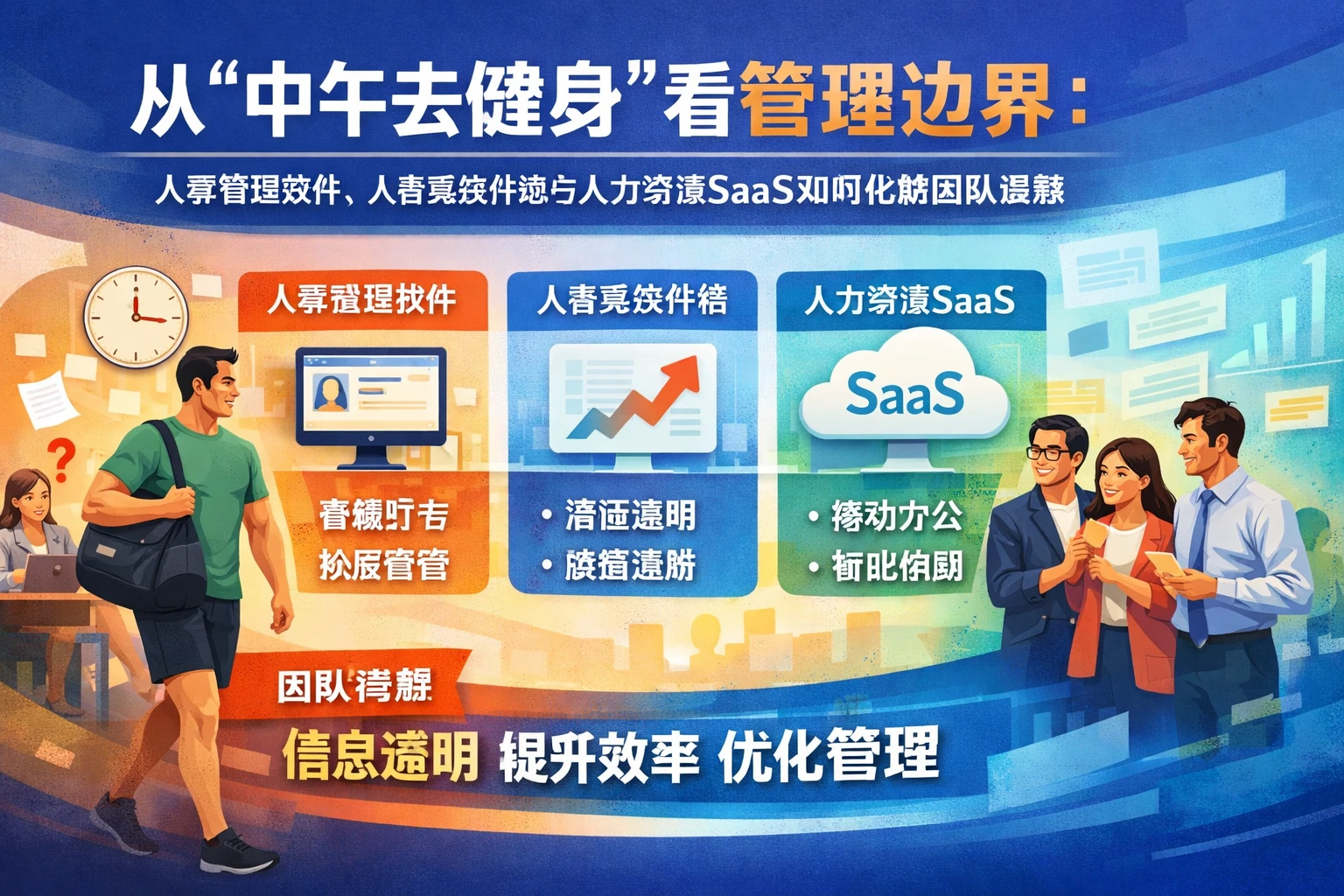 从“中午去健身”看管理边界:人事管理软件、人事系统升级与人力资源SaaS如何化解团队误解