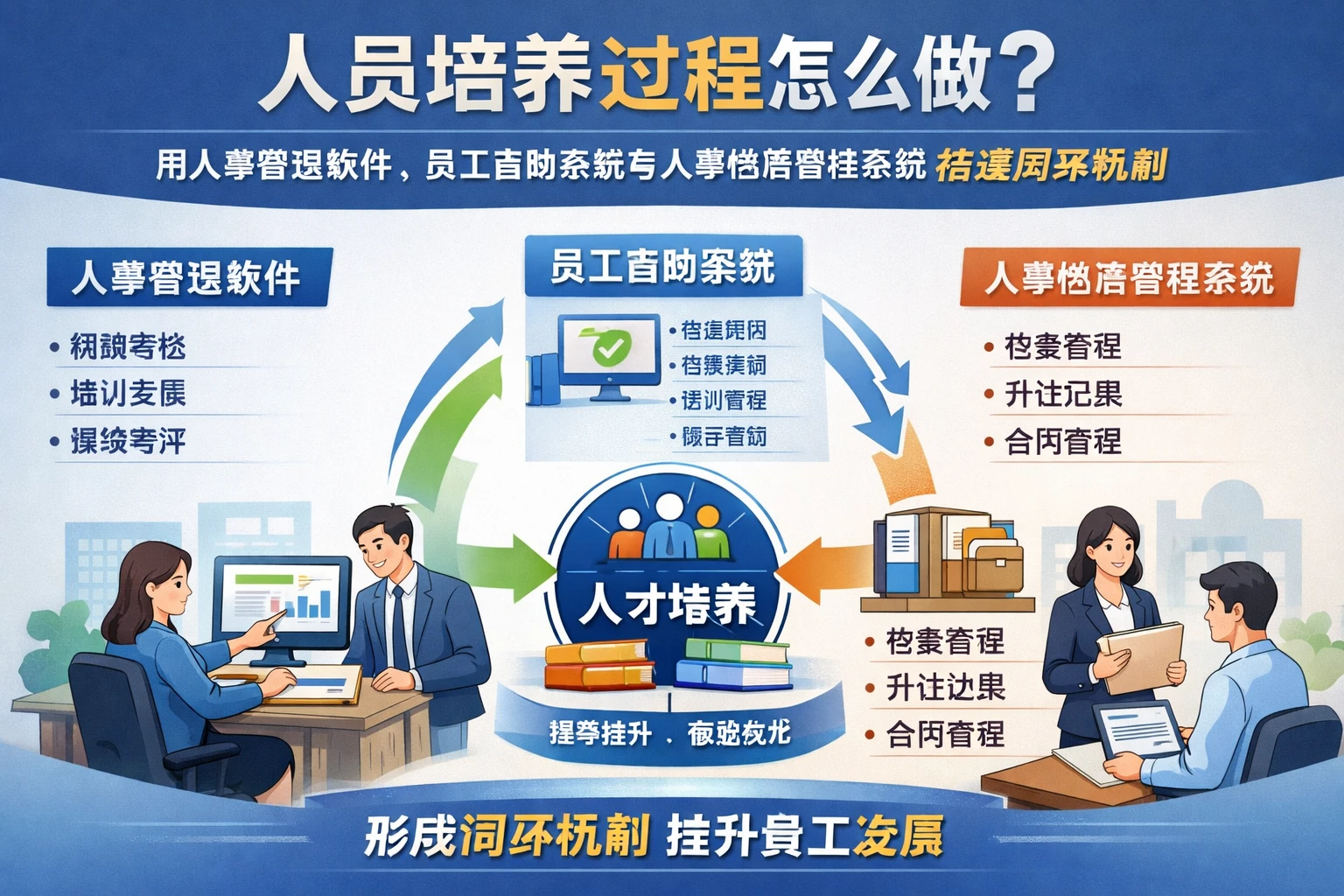 人员培养过程怎么做？用人事管理软件、员工自助系统与人事档案管理系统搭建闭环机制