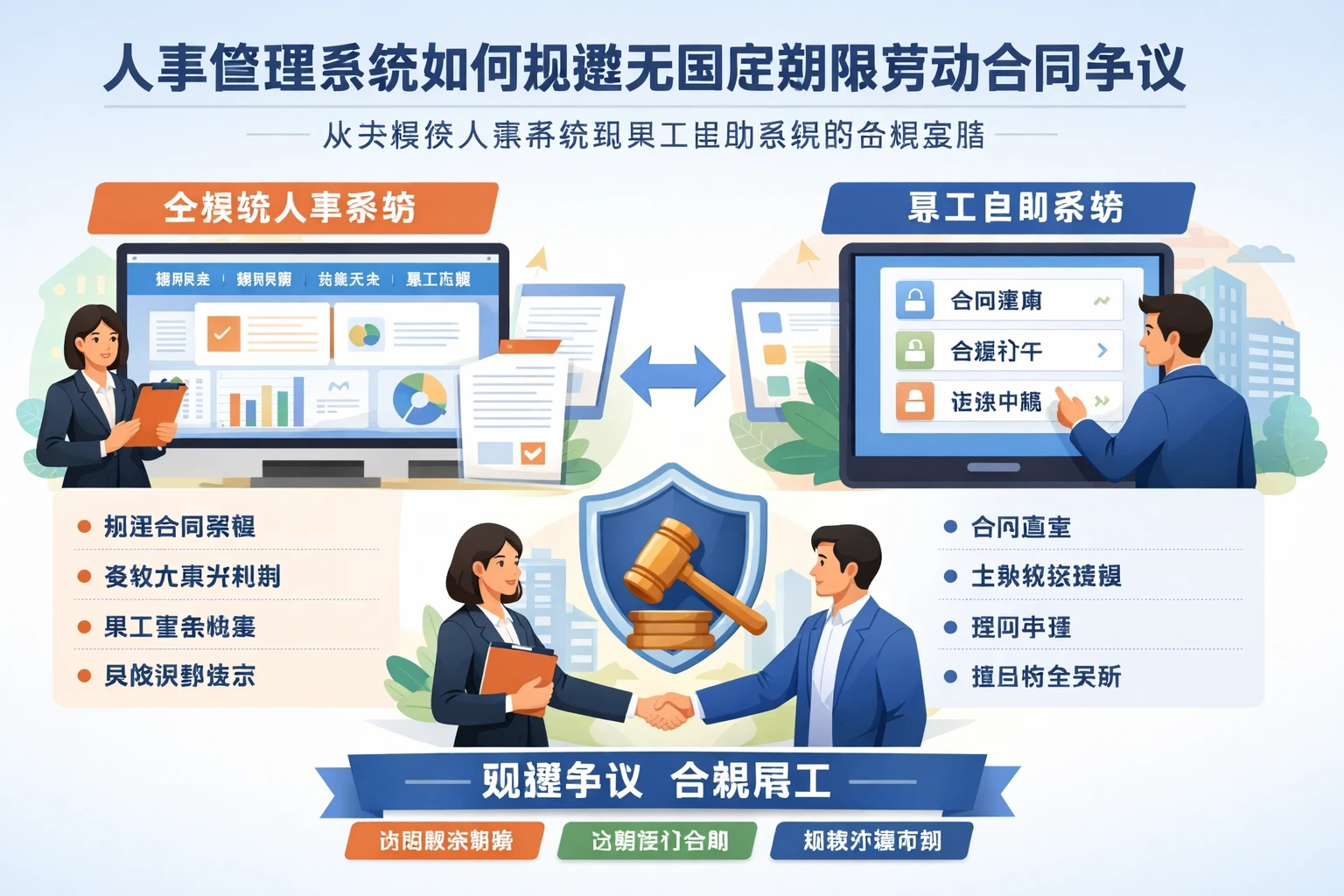 人事管理系统如何规避无固定期限劳动合同争议：从全模块人事系统到员工自助系统的合规实践