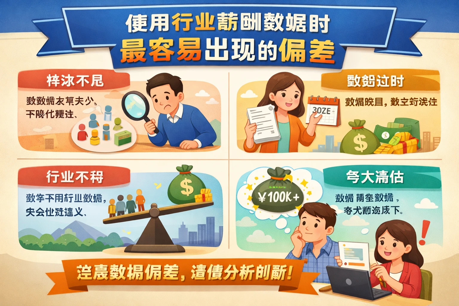 使用行业薪酬数据时最容易出现的偏差