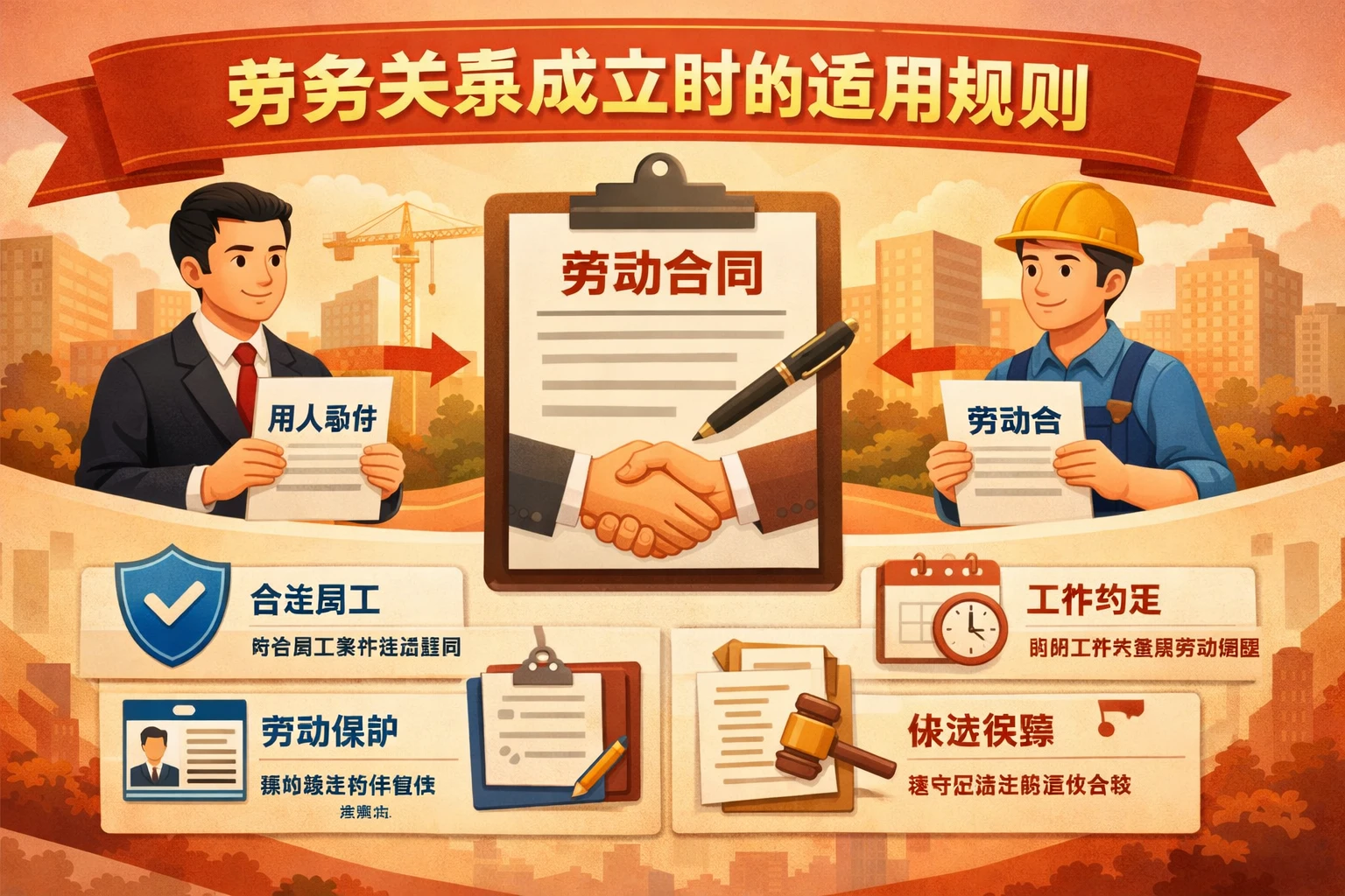 劳务关系成立时的适用规则