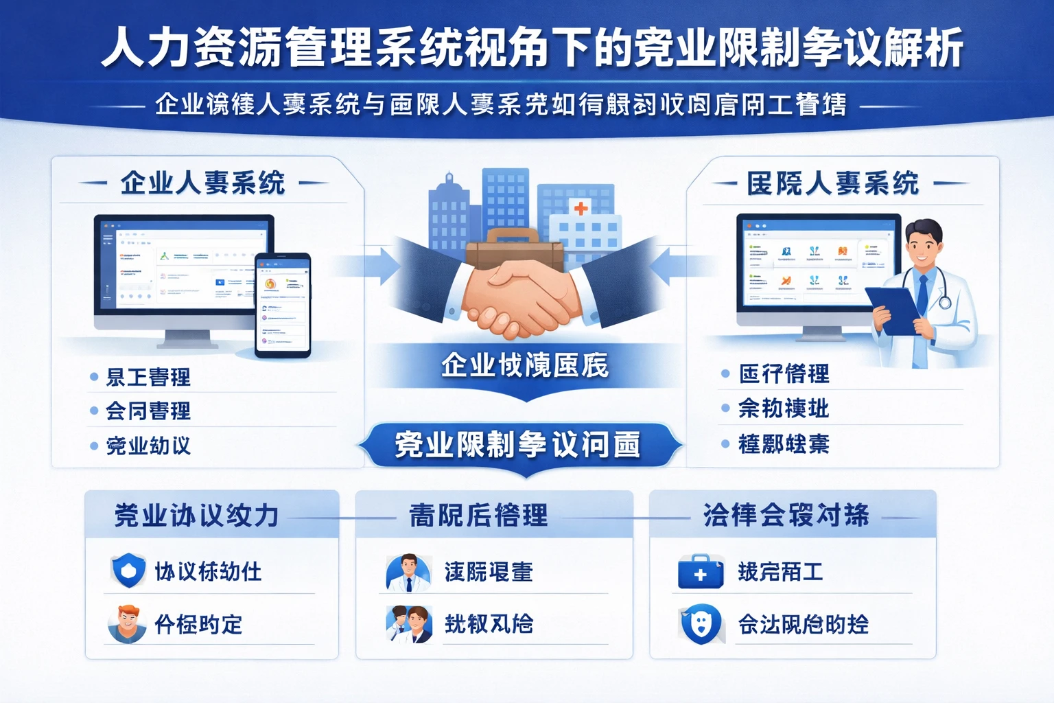 人力资源管理系统视角下的竞业限制争议解析：企业微信人事系统与医院人事系统如何规范收购后用工管理