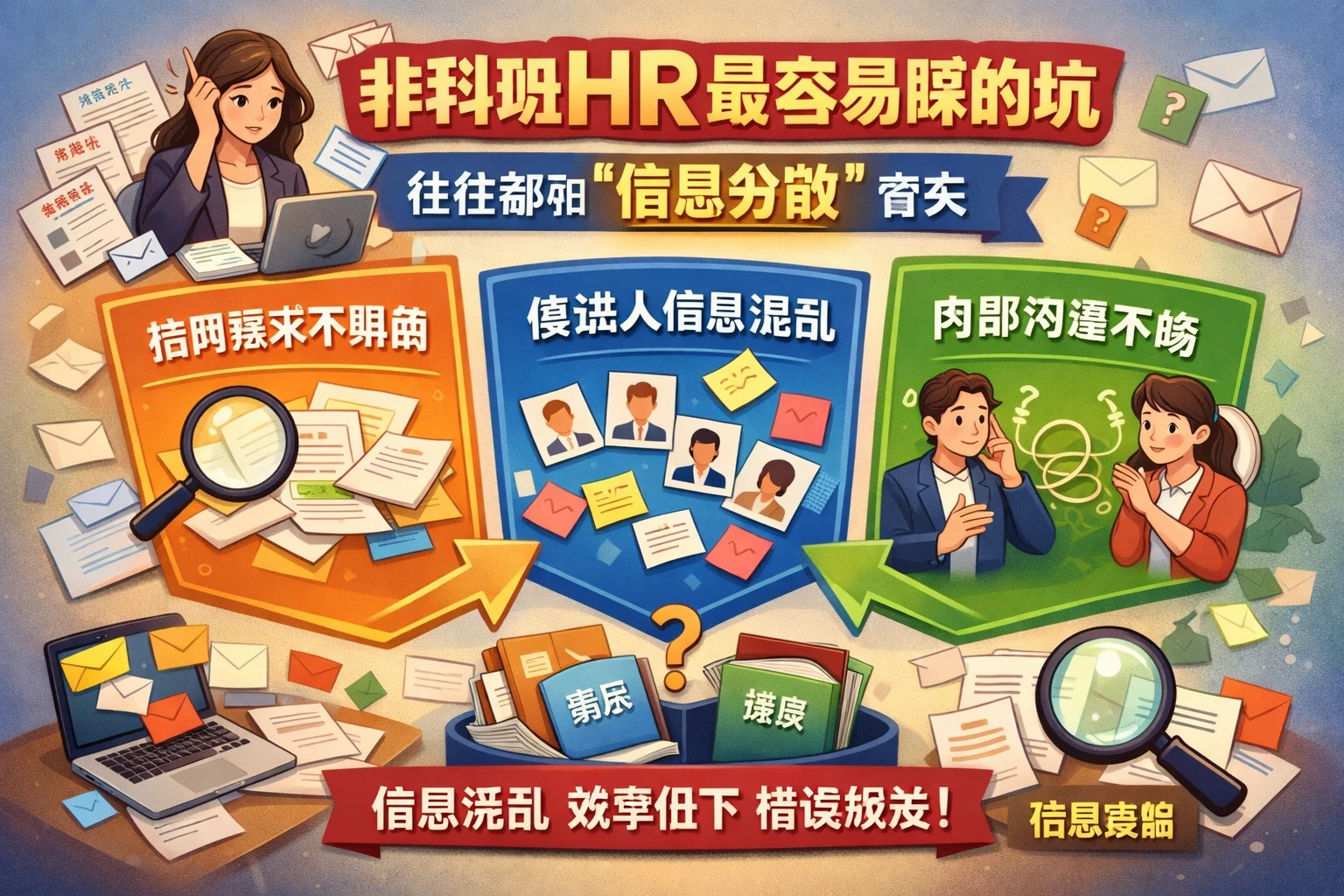 非科班HR最容易踩的坑，往往都和“信息分散”有关
