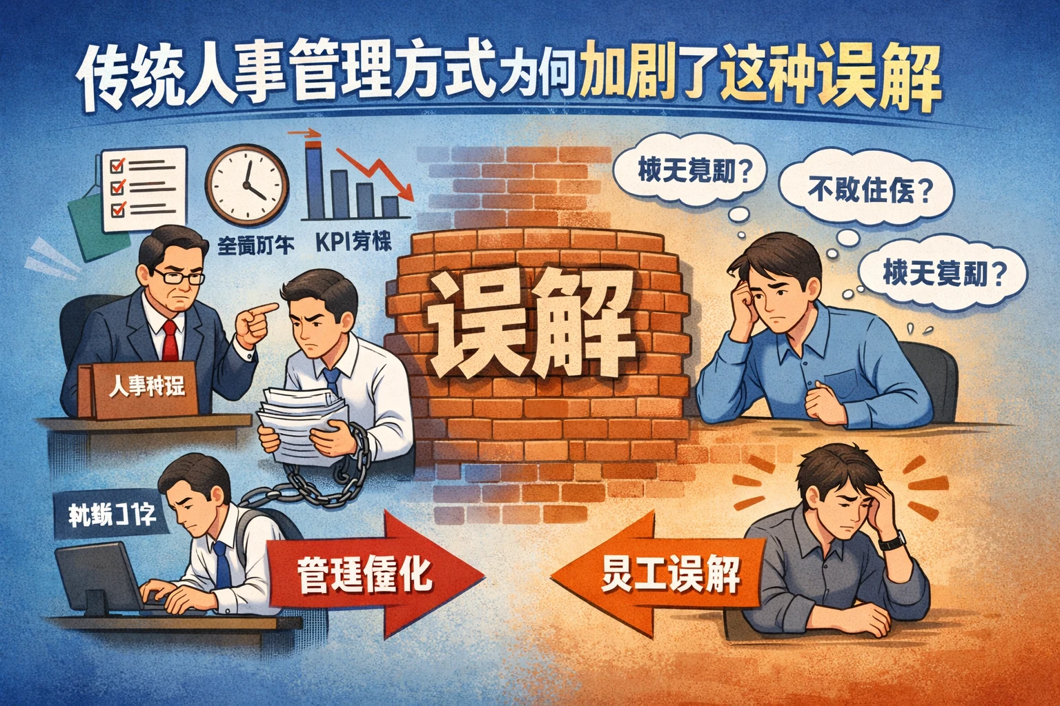 传统人事管理方式为何加剧了这种误解