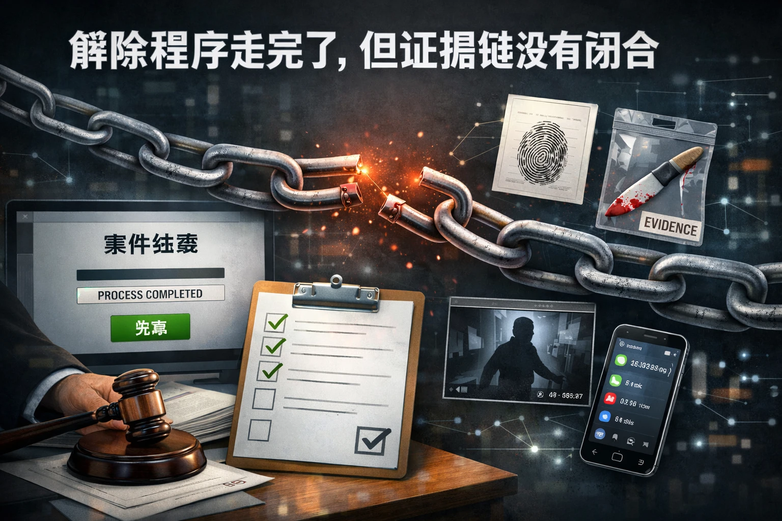 解除程序走完了,但证据链没有闭合
