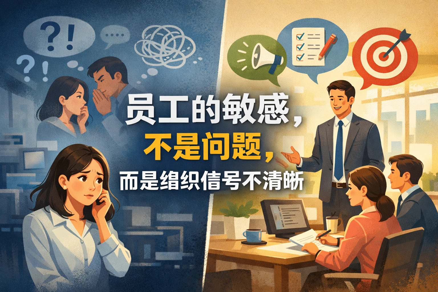 员工的敏感，不是问题，而是组织信号不清晰