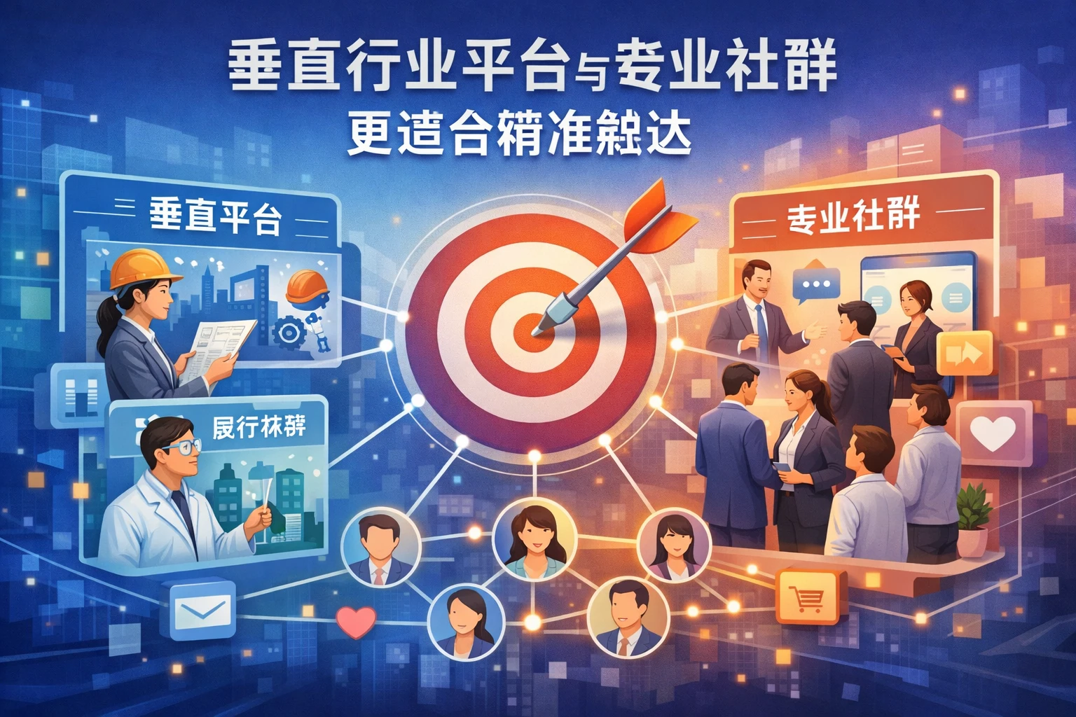 垂直行业平台与专业社群更适合精准触达