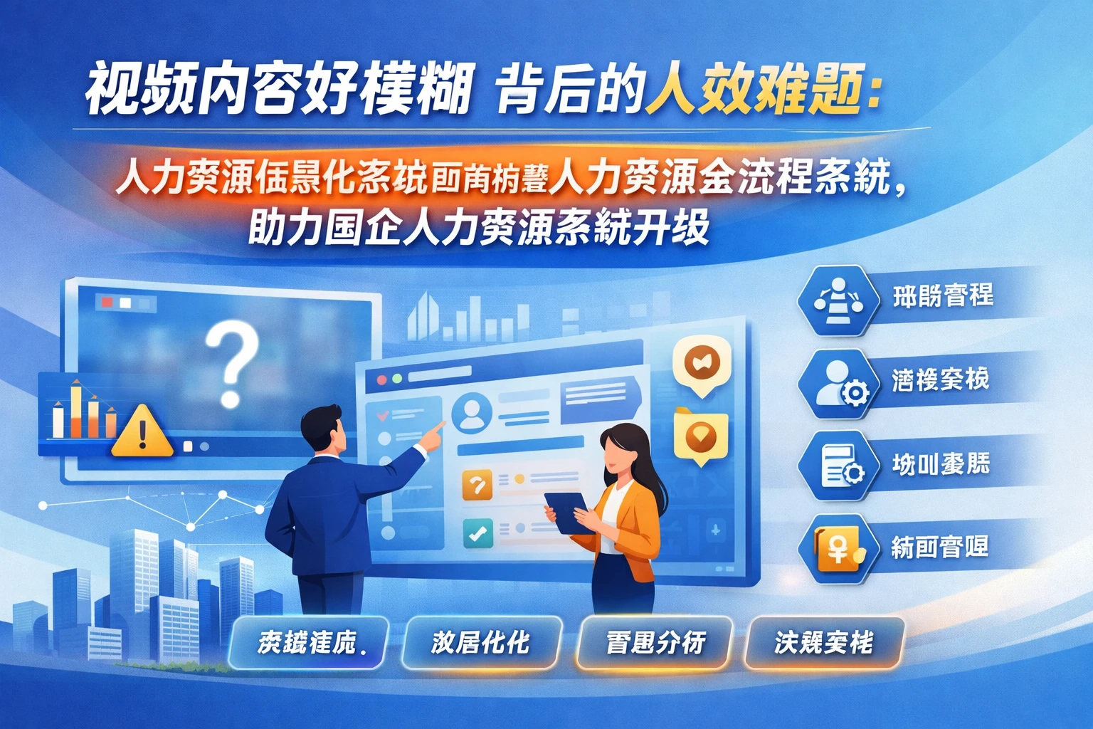 视频内容好模糊背后的人效难题：人力资源信息化系统如何构建人力资源全流程系统，助力国企人力资源系统升级