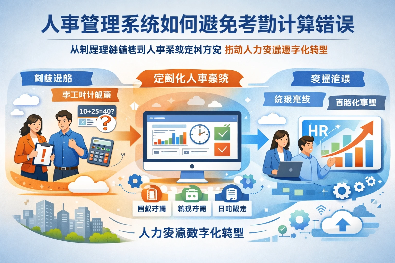 人事管理系统如何避免考勤计算错误：从制度理解偏差到人事系统定制开发，推动人力资源数字化转型