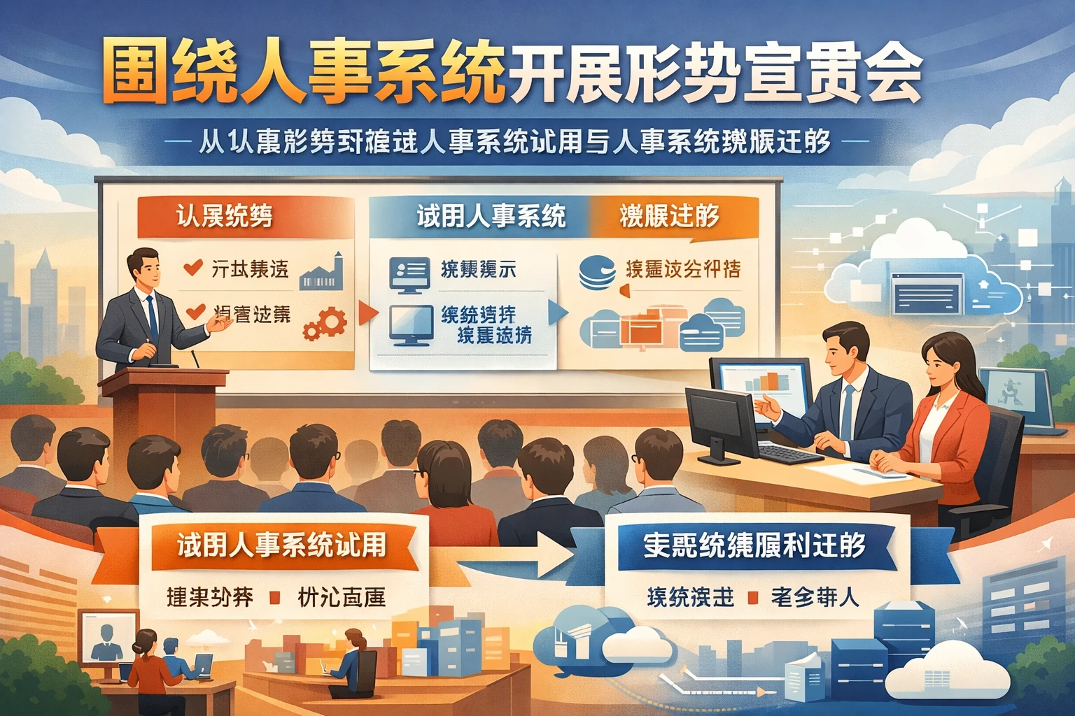 围绕人事系统开展形势宣贯会：从认清形势到推进人事系统试用与人事系统数据迁移