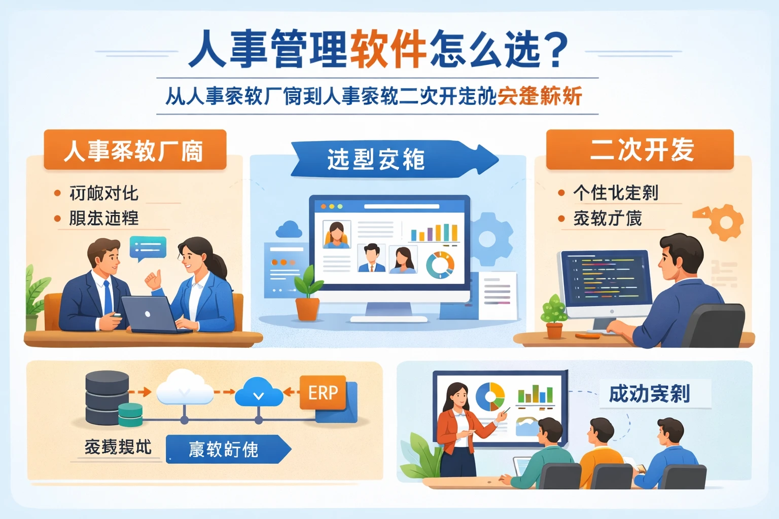 人事管理软件怎么选？从人事系统厂商到人事系统二次开发的完整解析