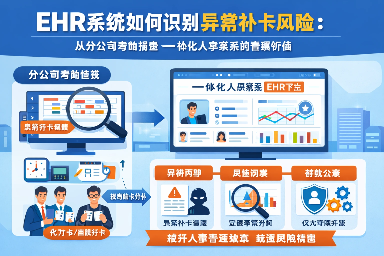 ehr系统如何识别异常补卡风险：从分公司考勤抽查看一体化人事系统的管理价值
