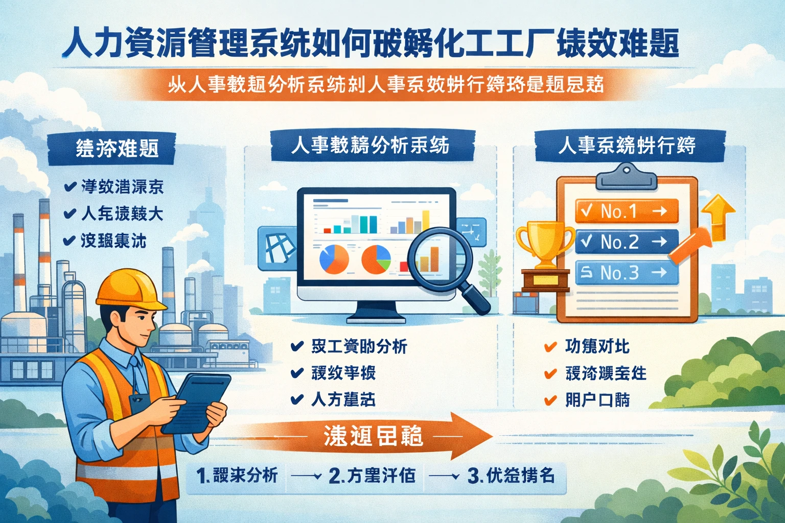 人力资源管理系统如何破解化工工厂绩效难题：从人事数据分析系统到人事系统排行榜的选型思路