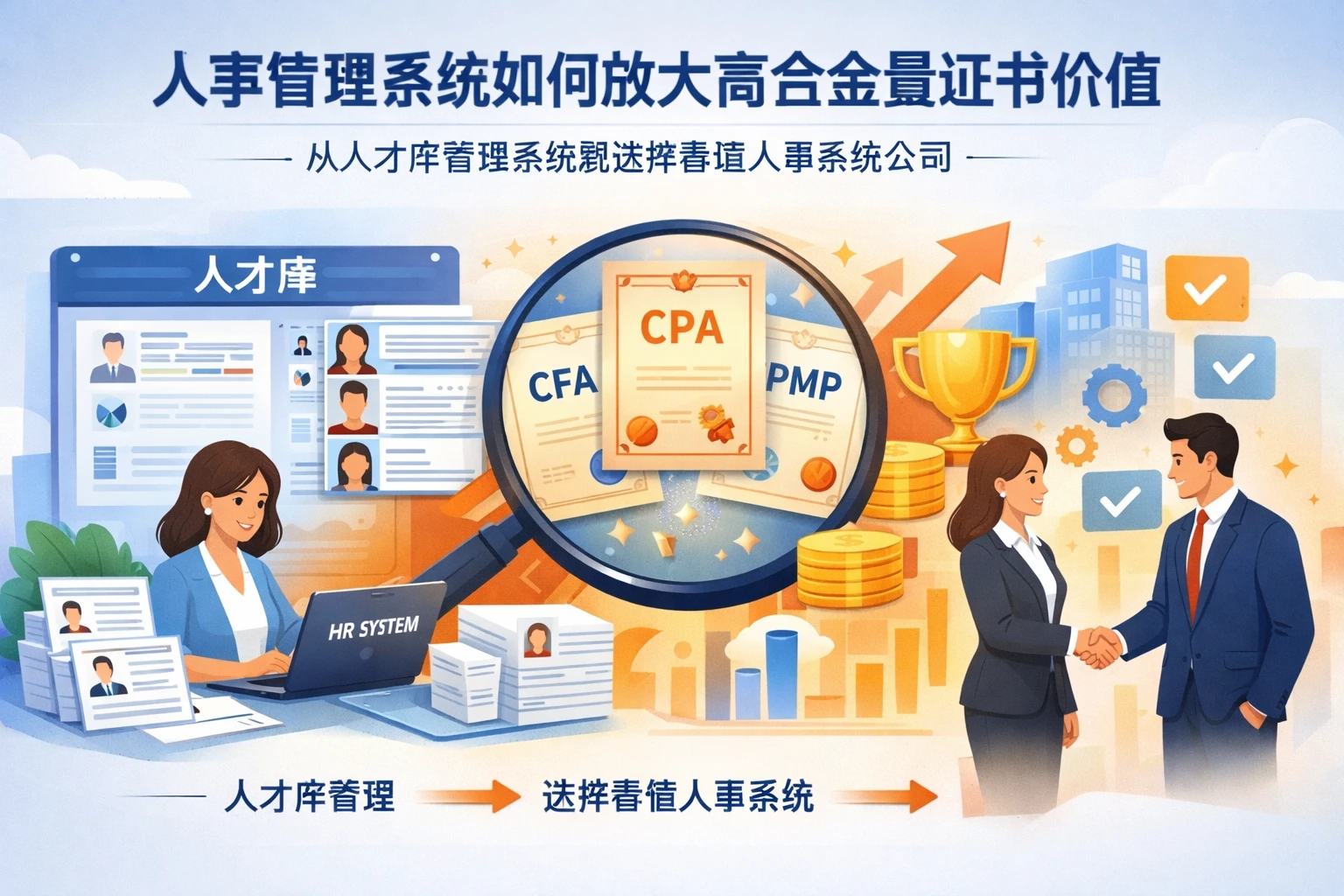 人事管理系统如何放大高含金量证书价值——从人才库管理系统到选择靠谱人事系统公司