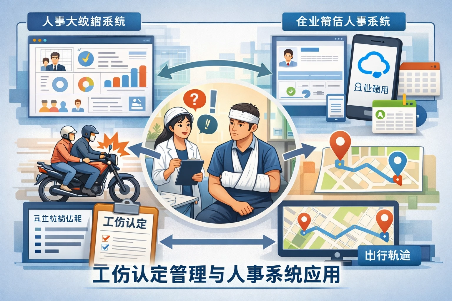 人力资源系统视角下的工伤认定管理:从“搭乘同事摩托车上班受伤”看人事大数据系统与企业微信人事系统的应用