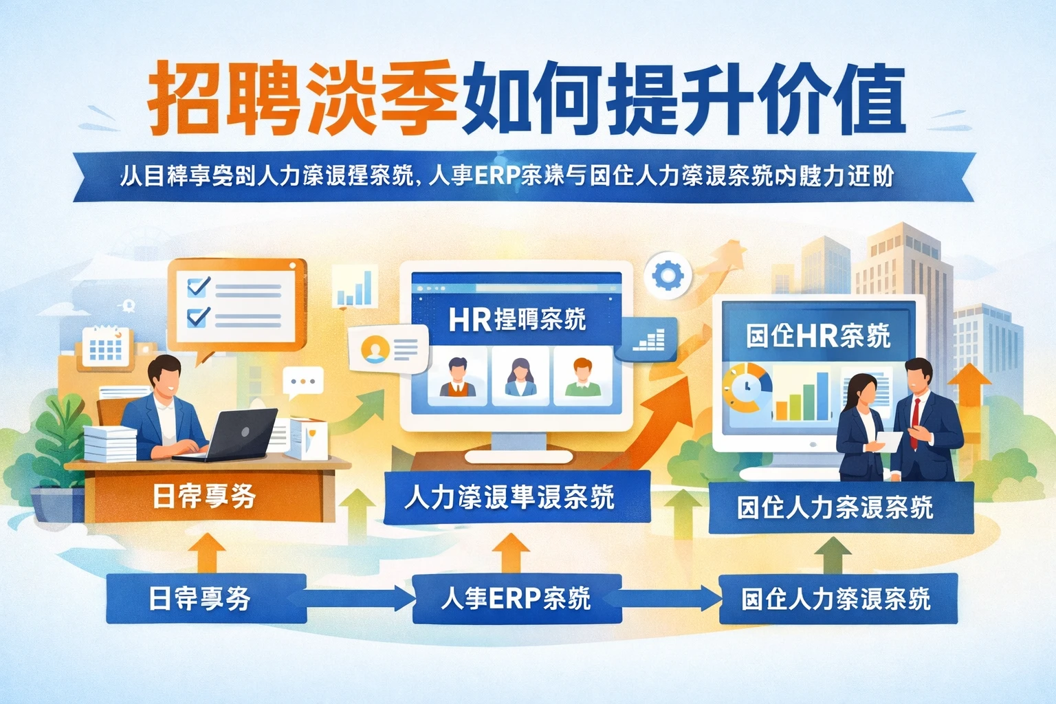 招聘淡季如何提升价值：从日常事务到人力资源管理系统、人事ERP系统与国企人力资源系统的能力进阶
