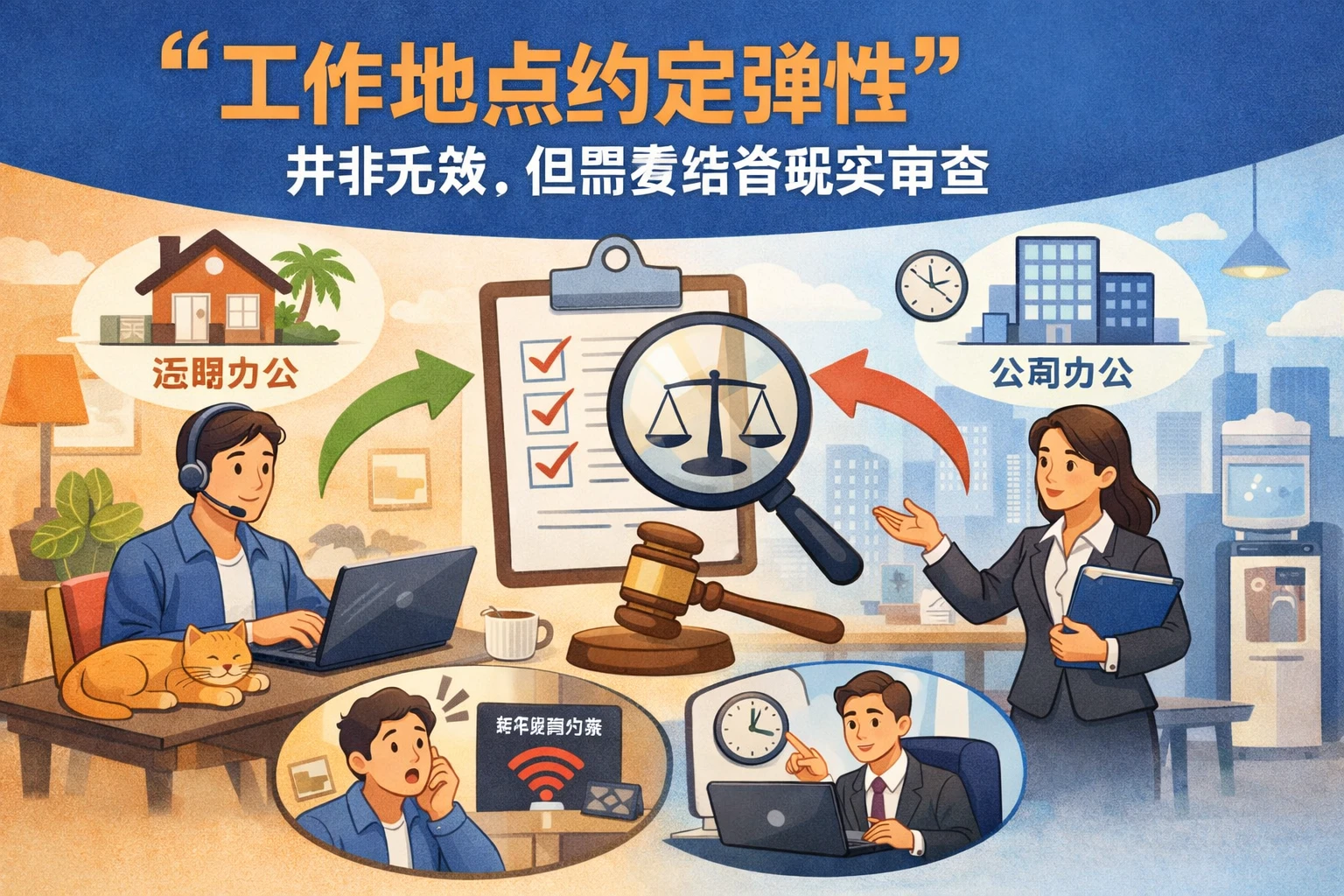 “工作地点约定弹性”并非无效,但需要结合现实审查