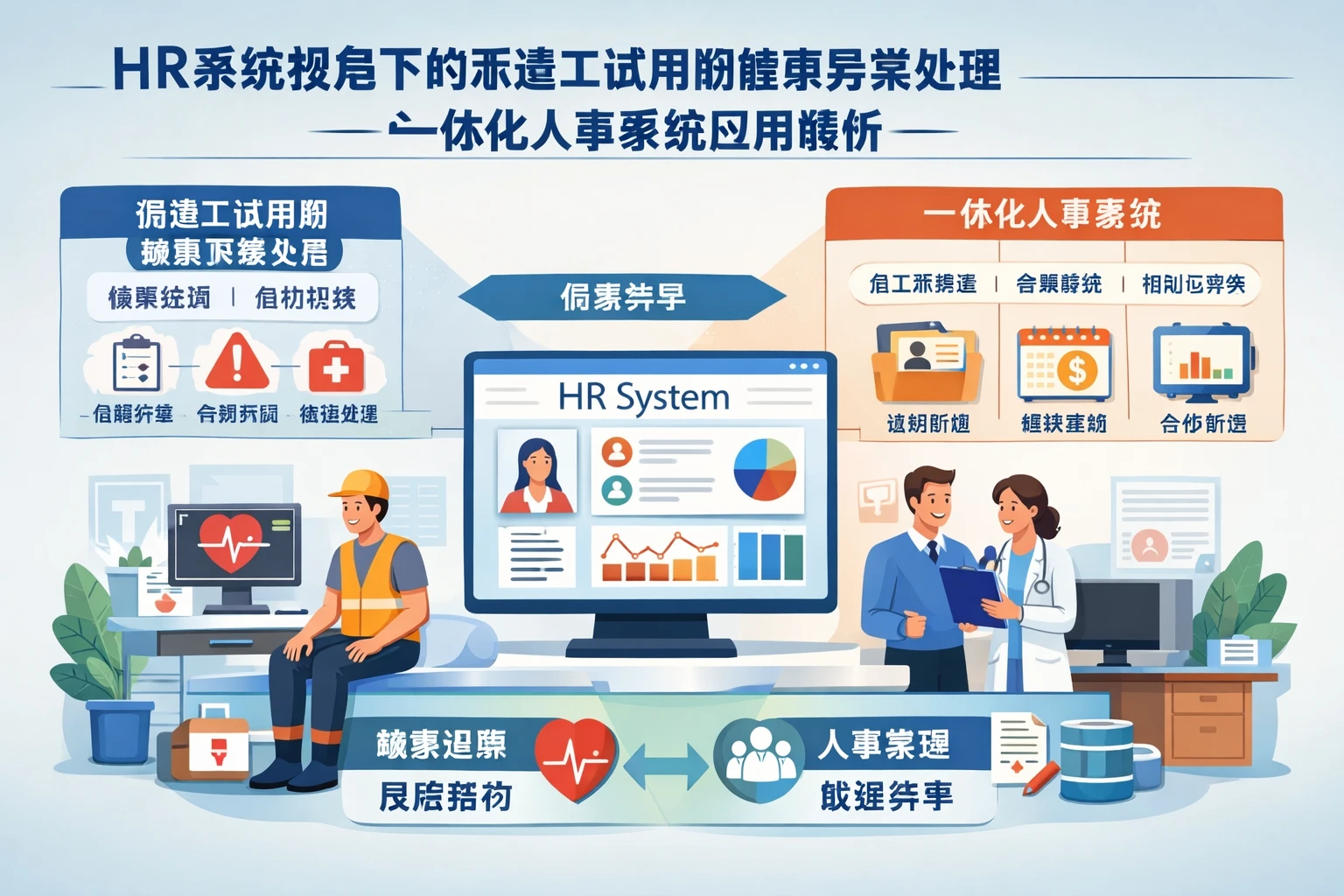 HR系统视角下的派遣工试用期健康异常处理与一体化人事系统应用解析