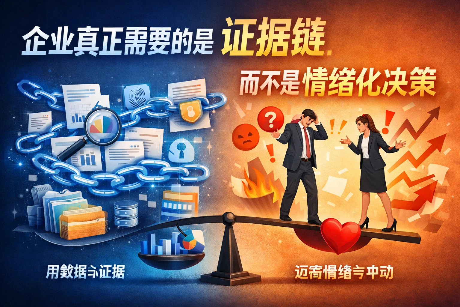 企业真正需要的是证据链,而不是情绪化决策