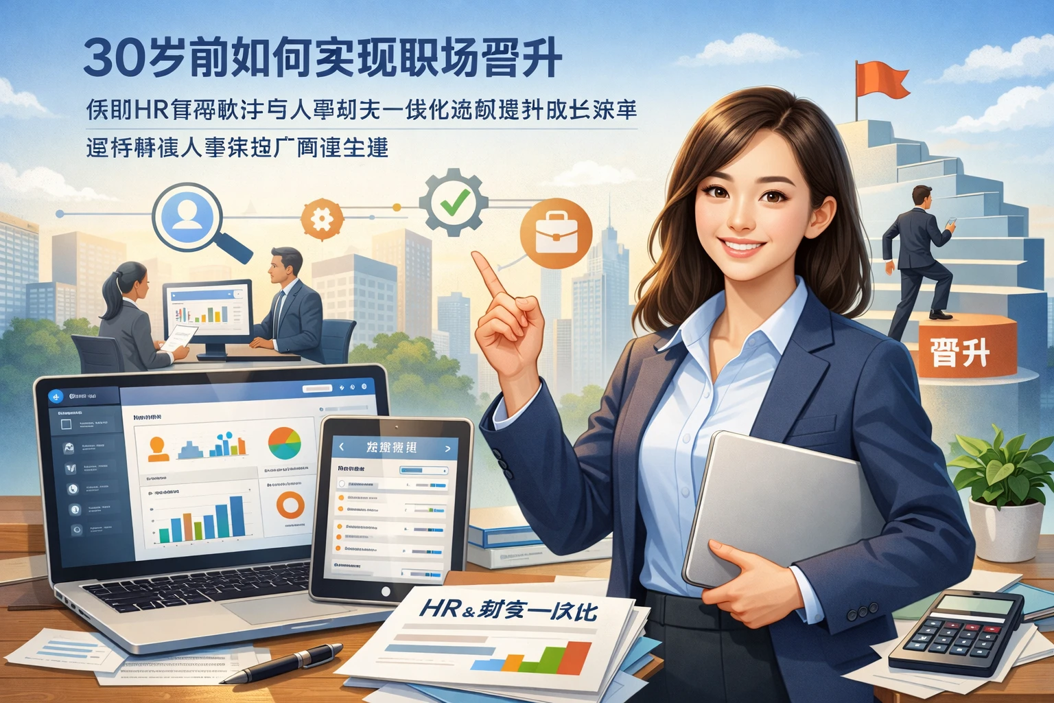30岁前如何实现职场晋升：借助HR管理软件与人事财务一体化系统提升成长效率，选择靠谱人事系统厂商更关键