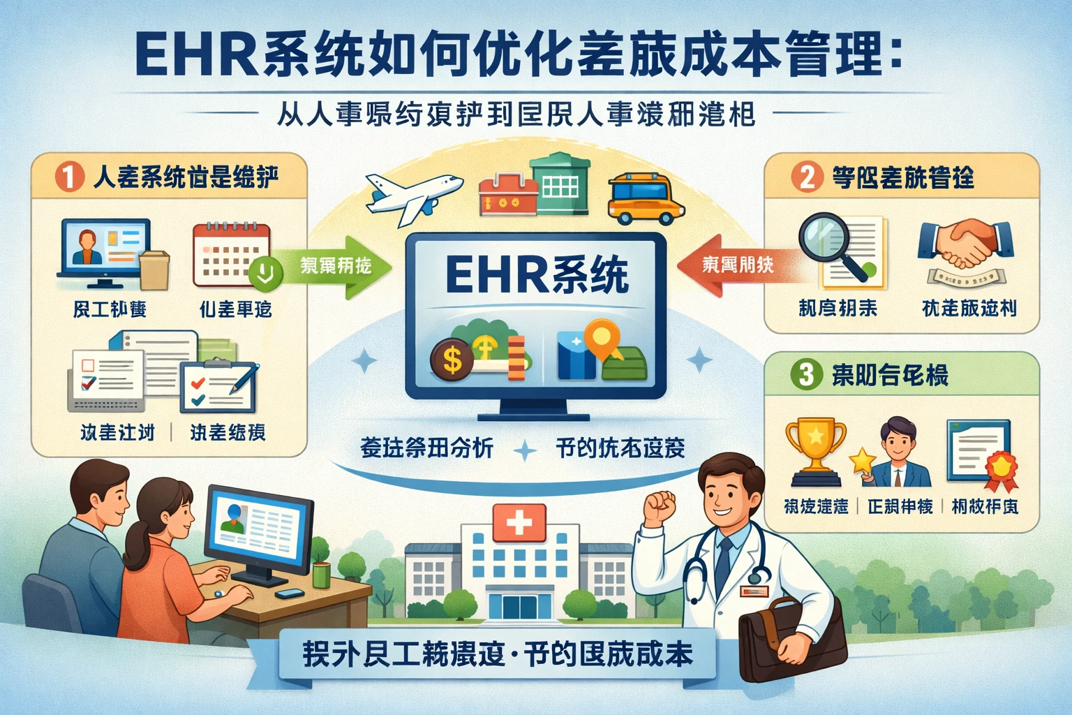 ehr系统如何优化差旅成本管理：从人事系统维护到医院人事系统激励落地