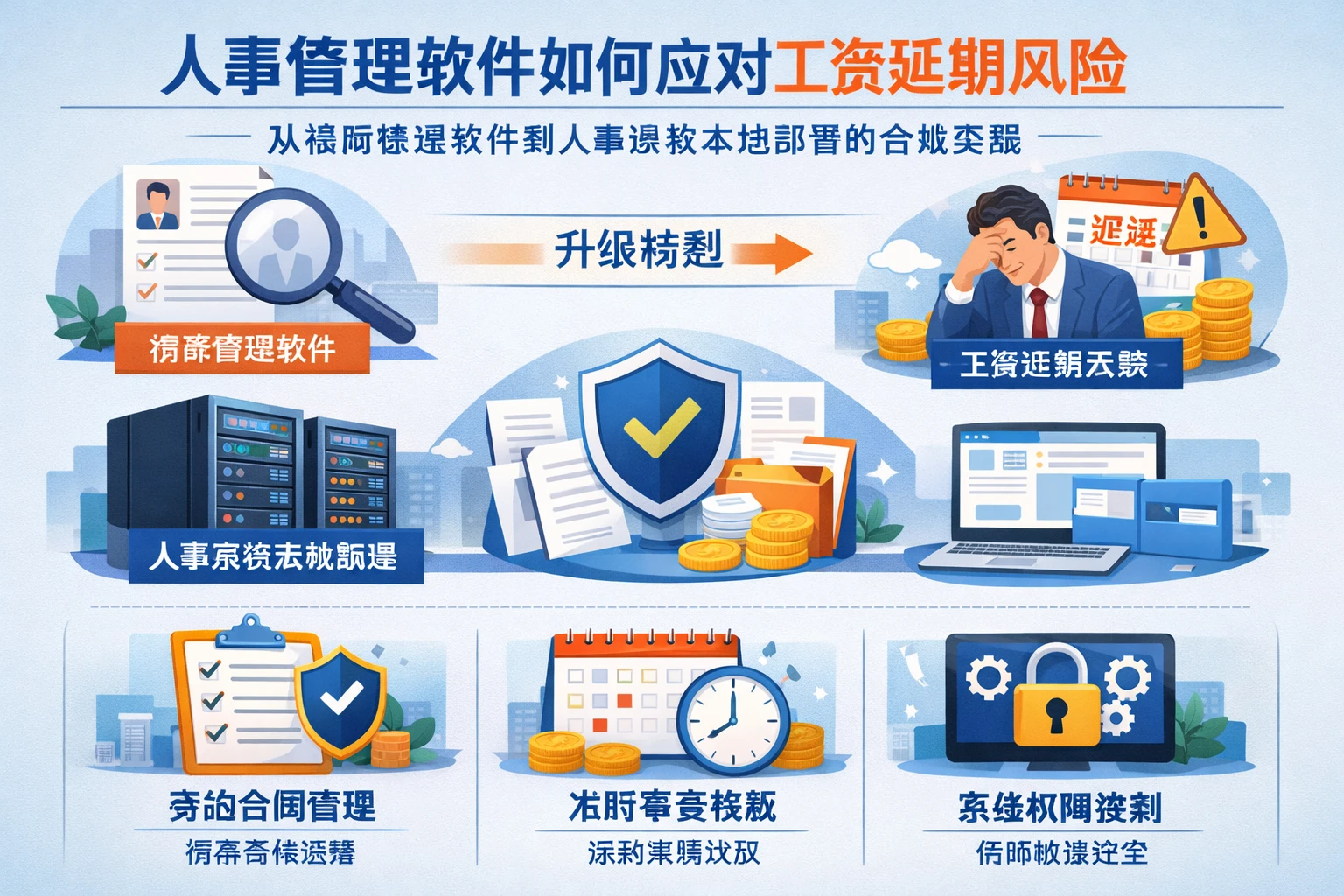 人事管理软件如何应对工资延期风险：从招聘管理软件到人事系统本地部署的合规实践