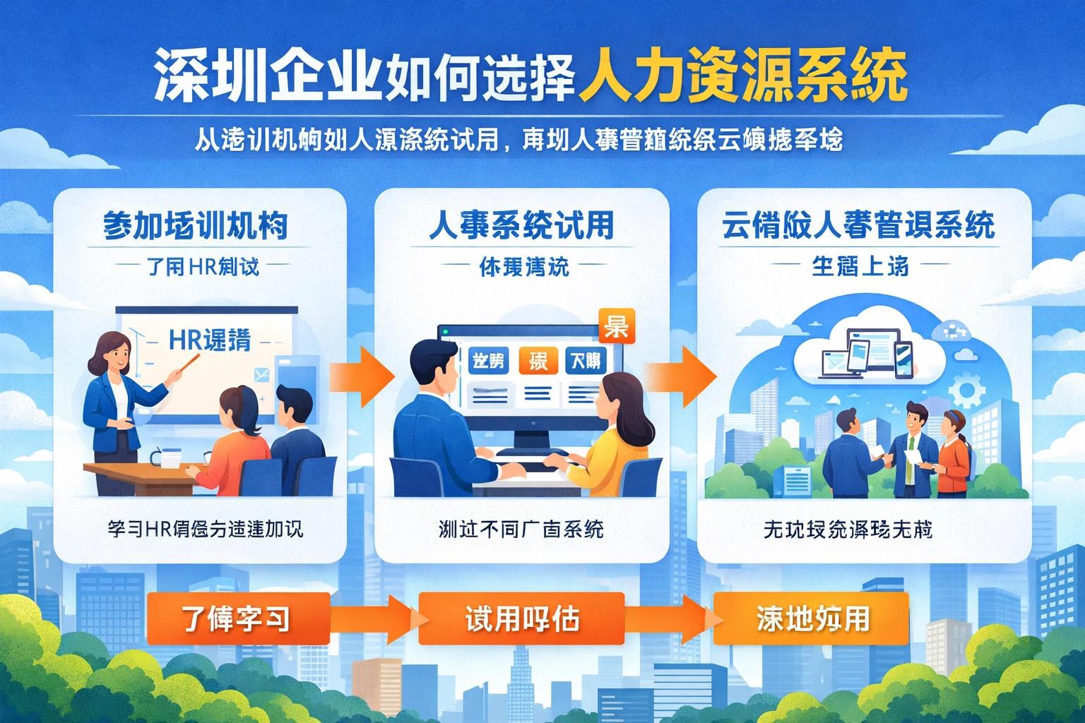 深圳企业如何选择人力资源系统：从培训机构到人事系统试用，再到人事管理系统云端版落地