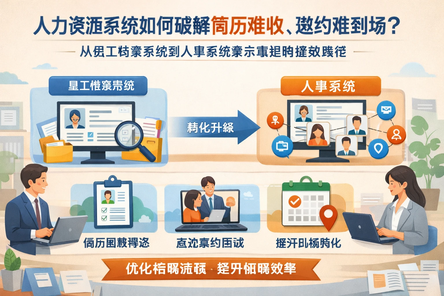 人力资源系统如何破解简历难收、邀约难到场？从员工档案系统到人事系统演示看招聘提效路径