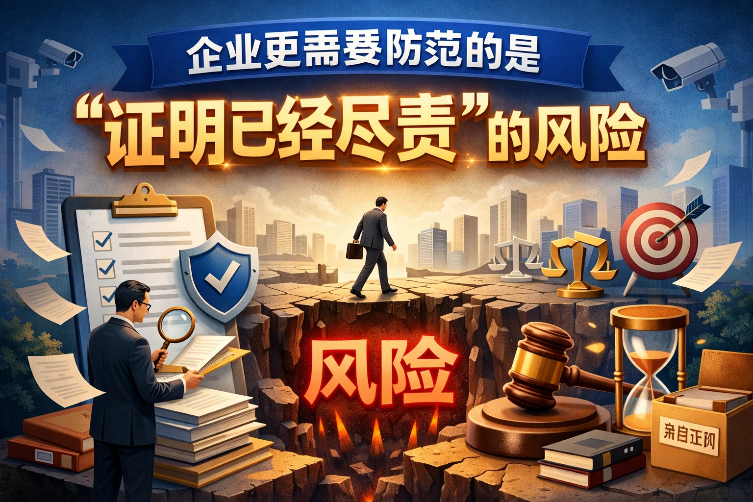 企业更需要防范的是“证明已经尽责”的风险