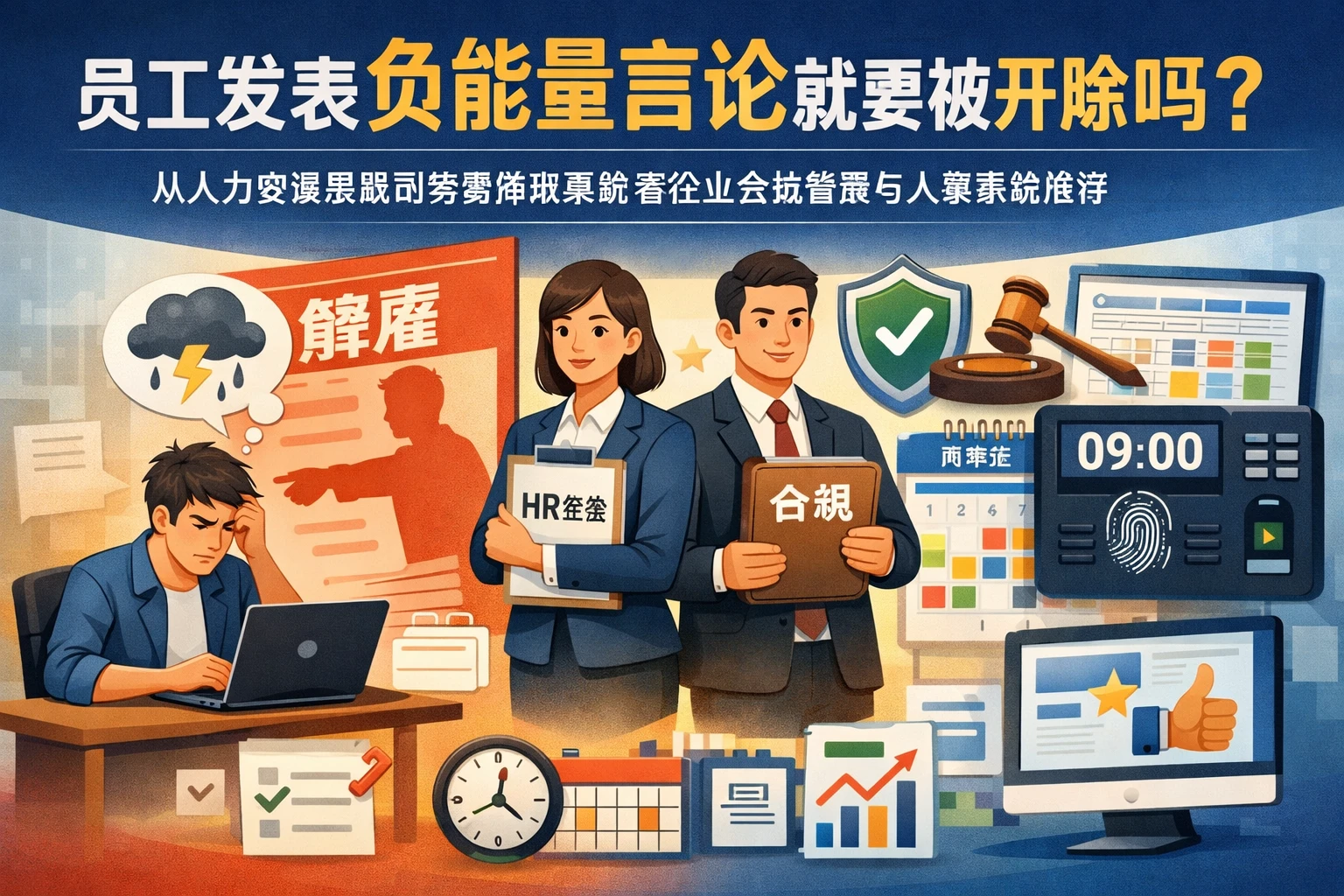 员工发表负能量言论就要被开除吗？从人力资源系统到考勤排班系统看企业合规管理与人事系统推荐