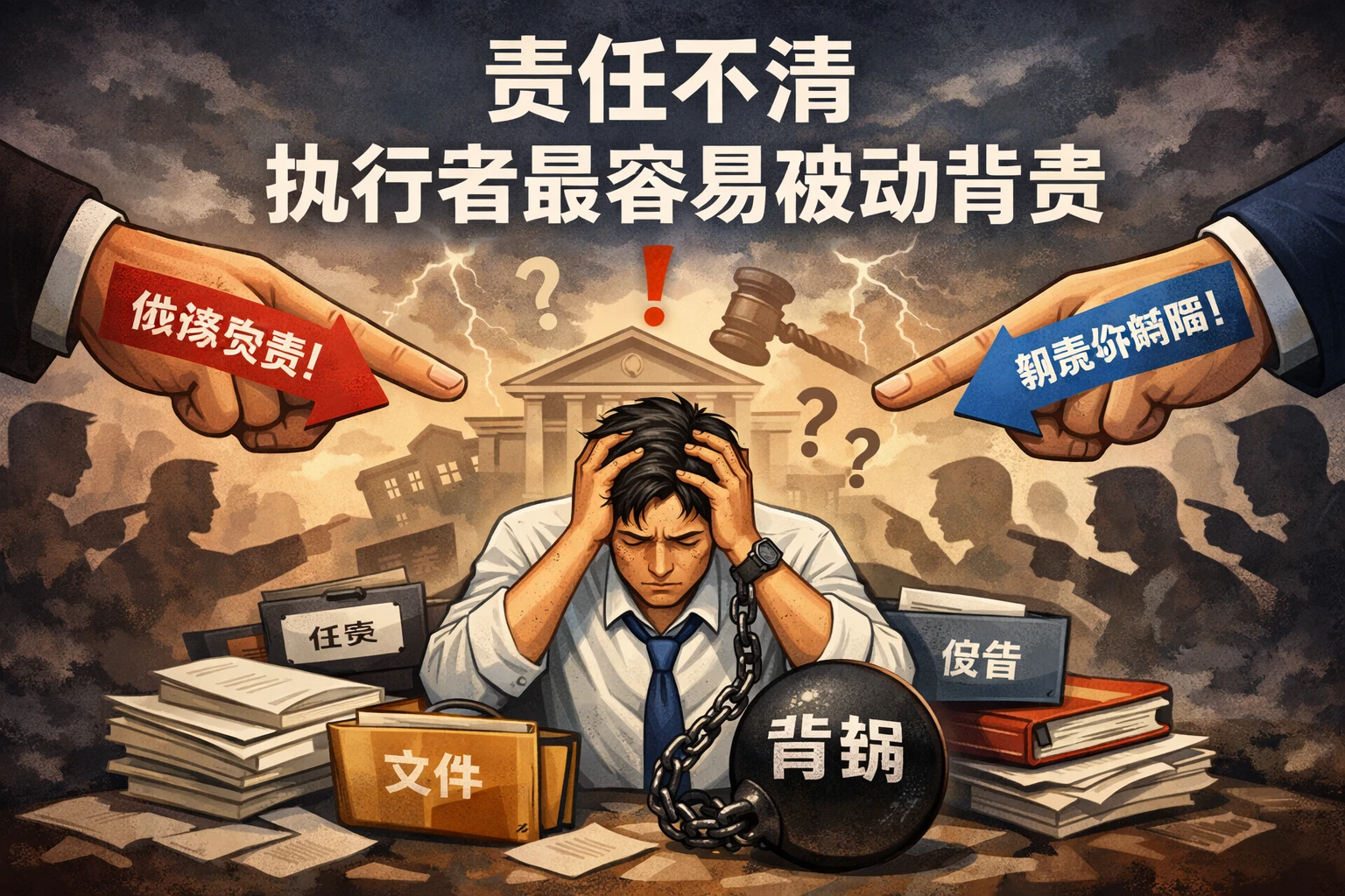 责任不清，执行者最容易被动背责