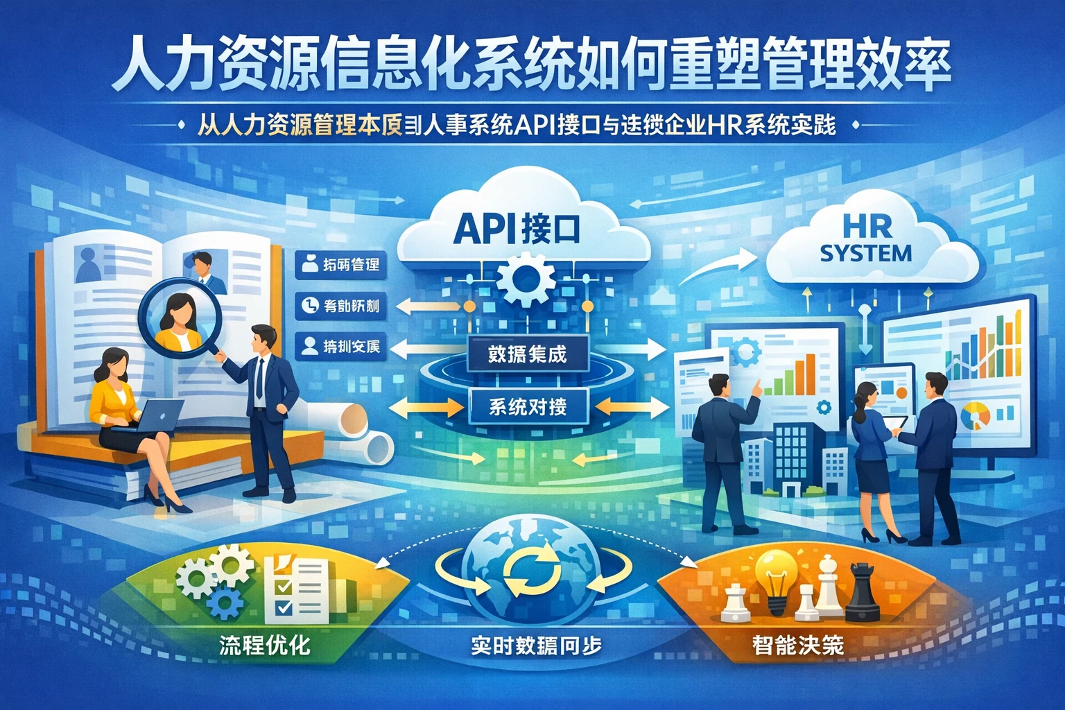 人力资源信息化系统如何重塑管理效率：从人力资源管理本质到人事系统API接口与连锁企业HR系统实践