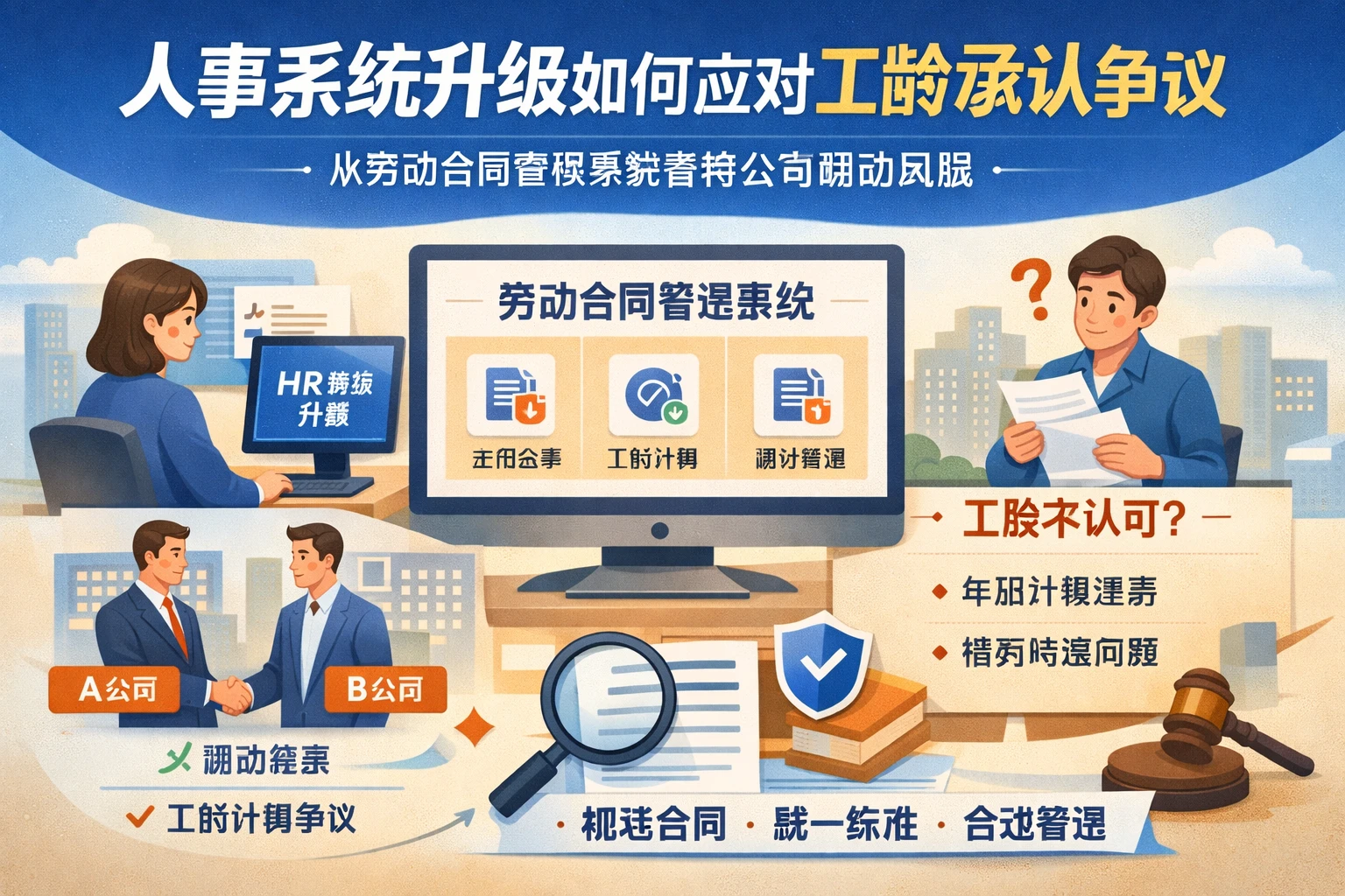 人事系统升级如何应对工龄承认争议：从劳动合同管理系统看跨公司调动风险