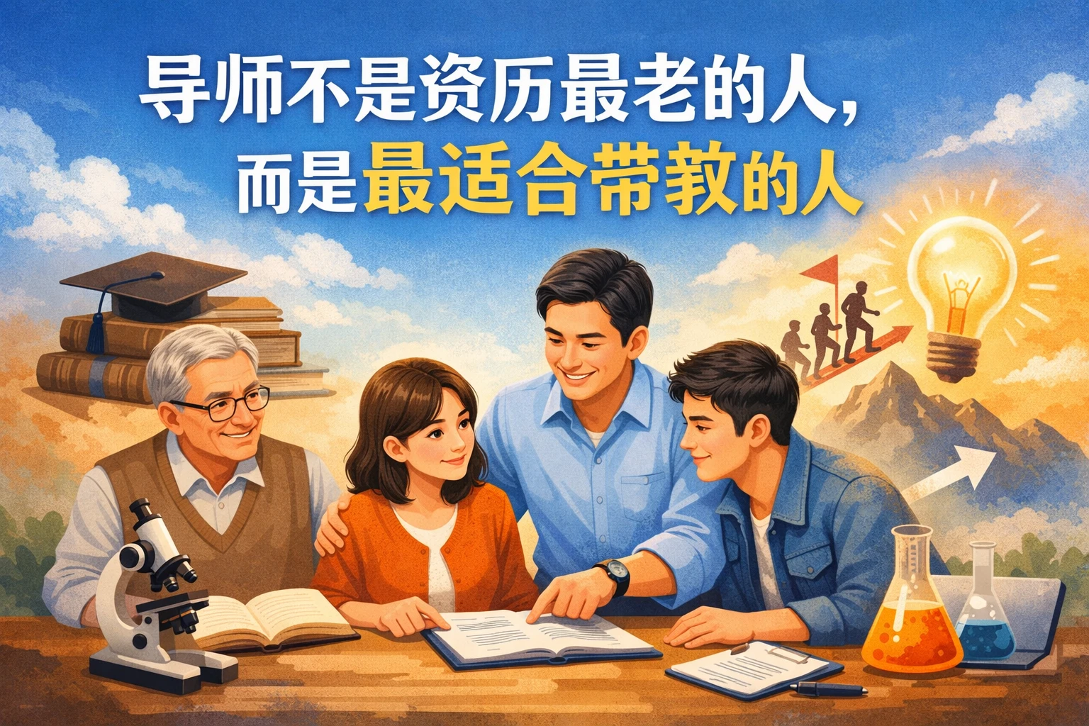 导师不是资历最老的人,而是最适合带教的人